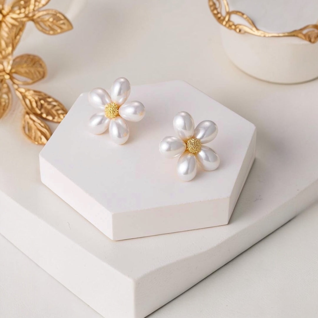 Pearl Blossom Earrings