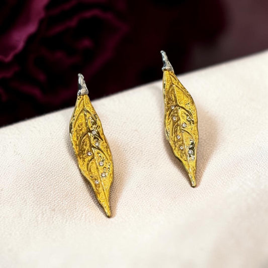 The Aura Leaf Earrings