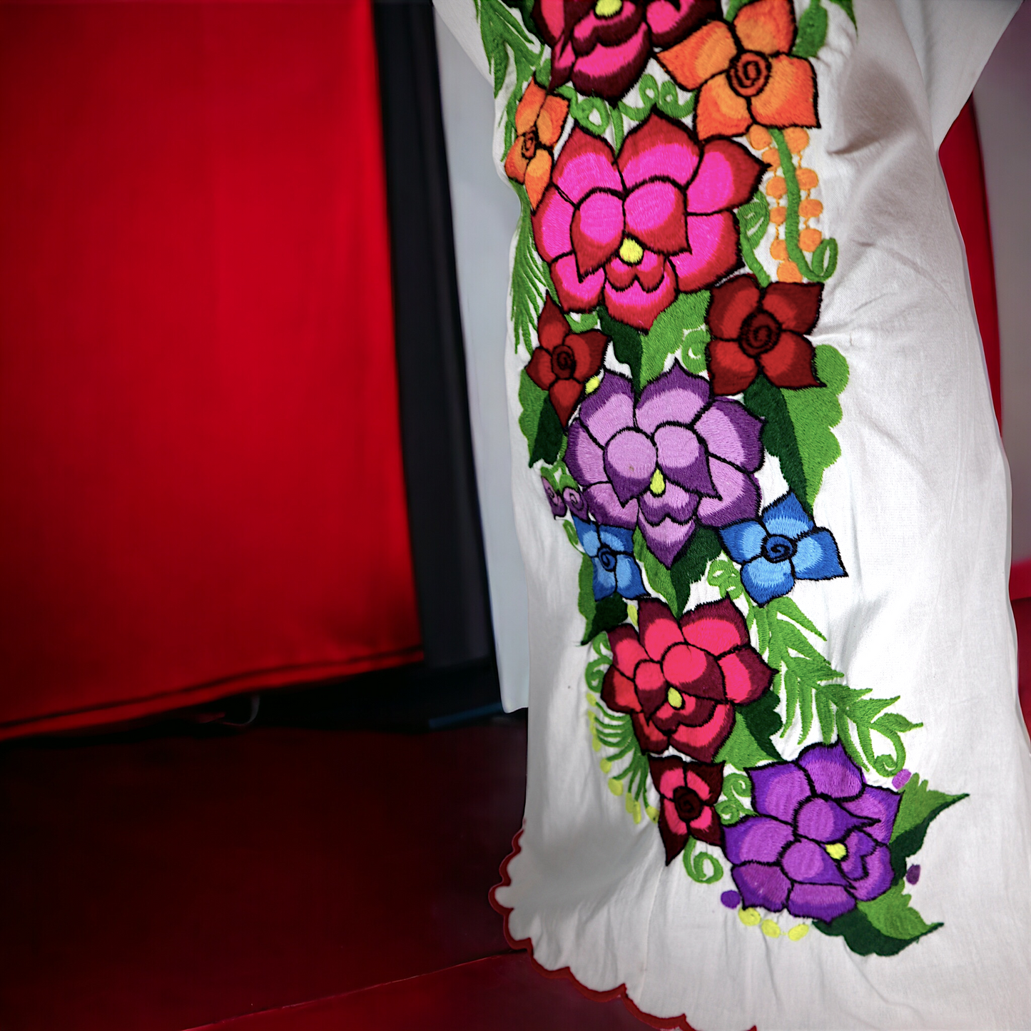 Mexican kimono Embroidered Dress