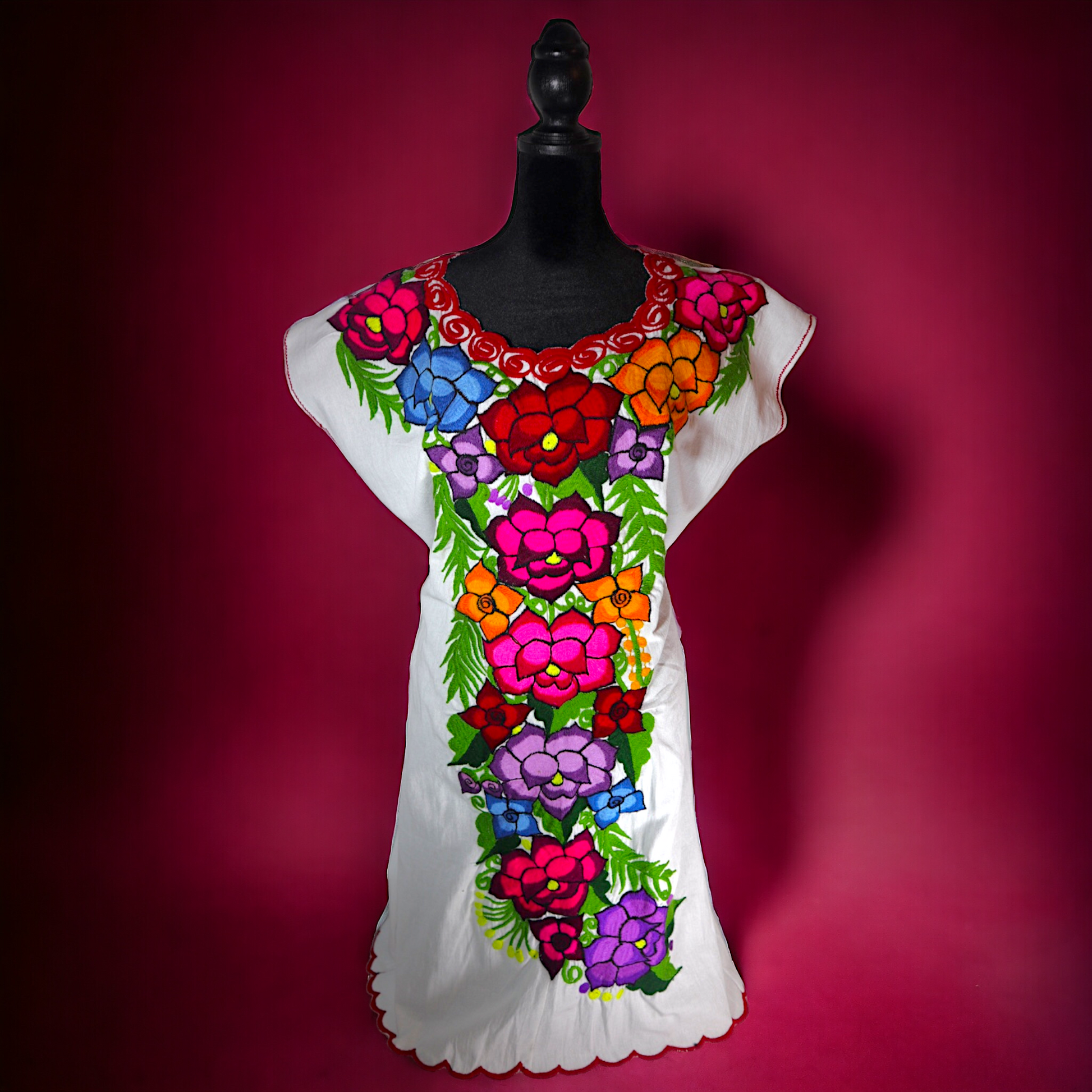 Mexican kimono Embroidered Dress Corazoncito Style Boutique Mexican kimono Embroidered Dress Corazoncito Style Boutique